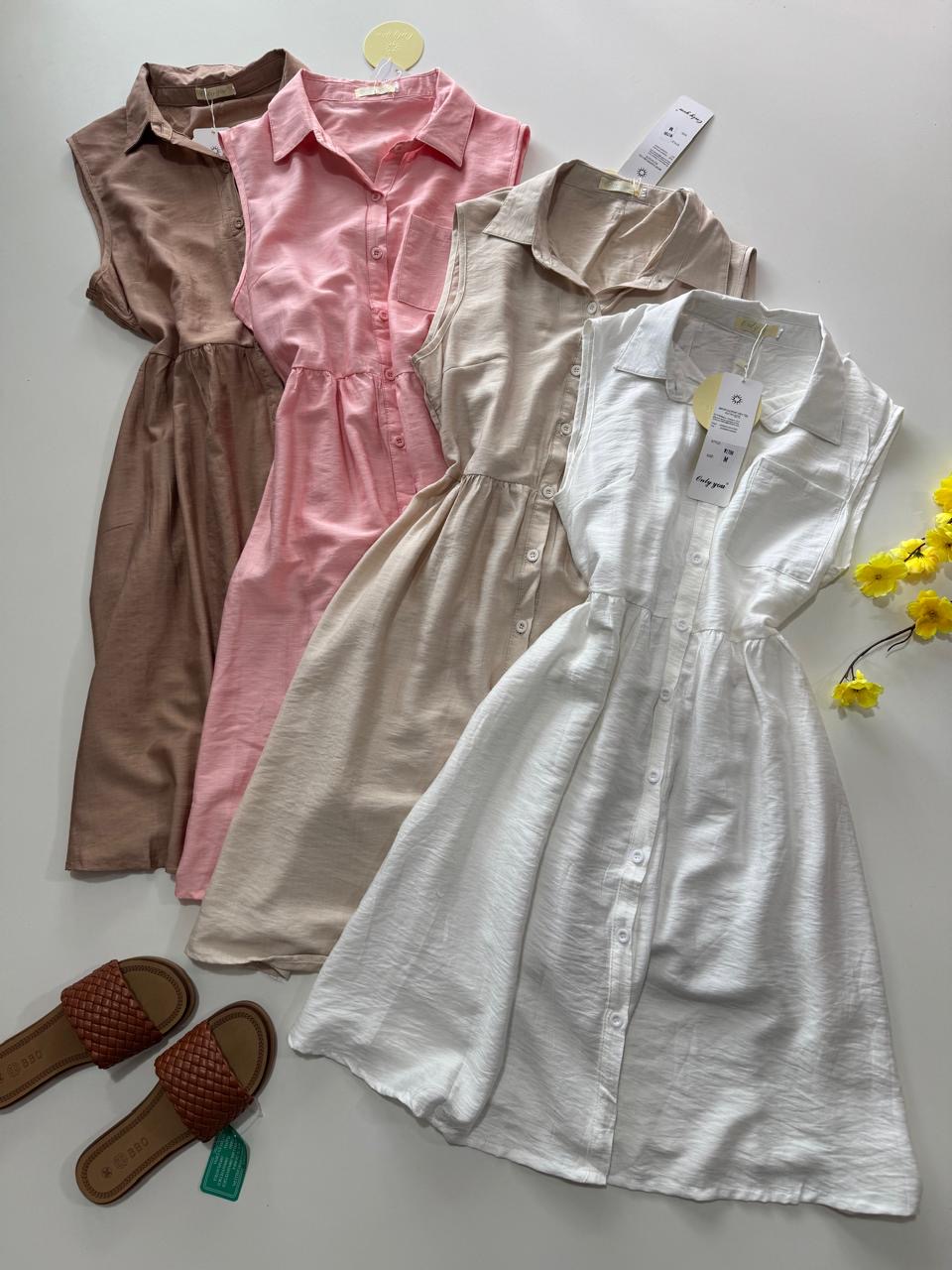 Vestido de lino fresquito M G GG GGG