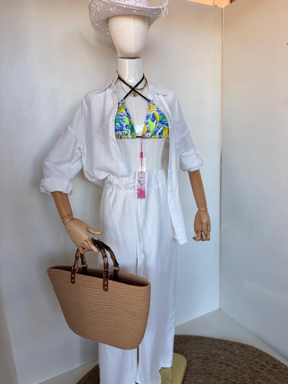 Conjunto de lino, espectacular para la playa: 100.000gs M al XXXL | traje de baño 25.000gs