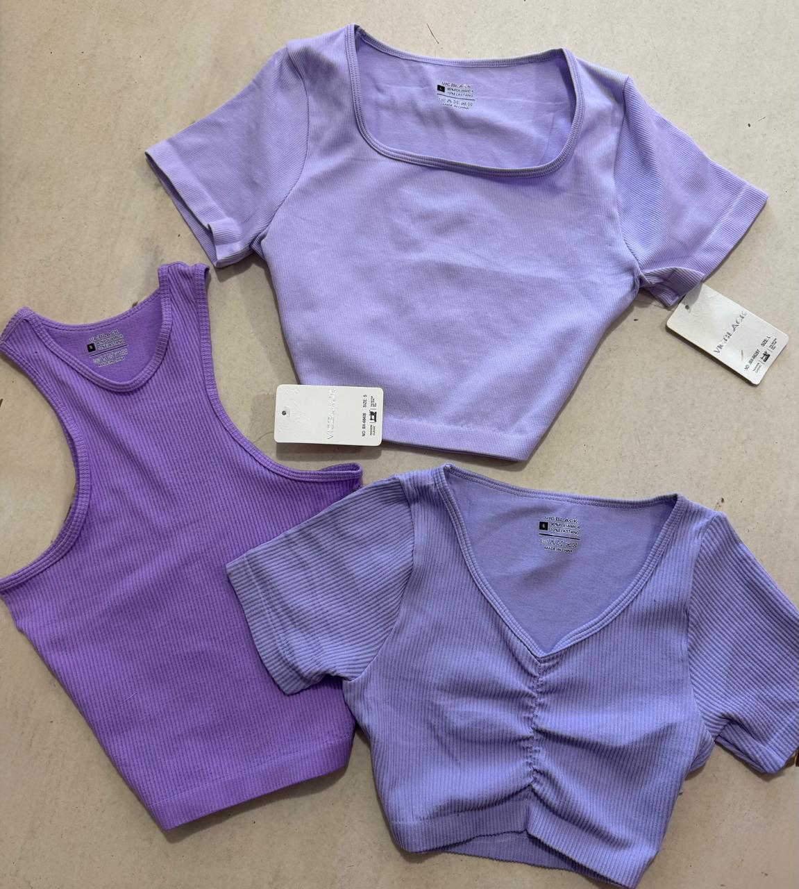 Top fruncido en tonos pastel: 30.000gs P M G GG