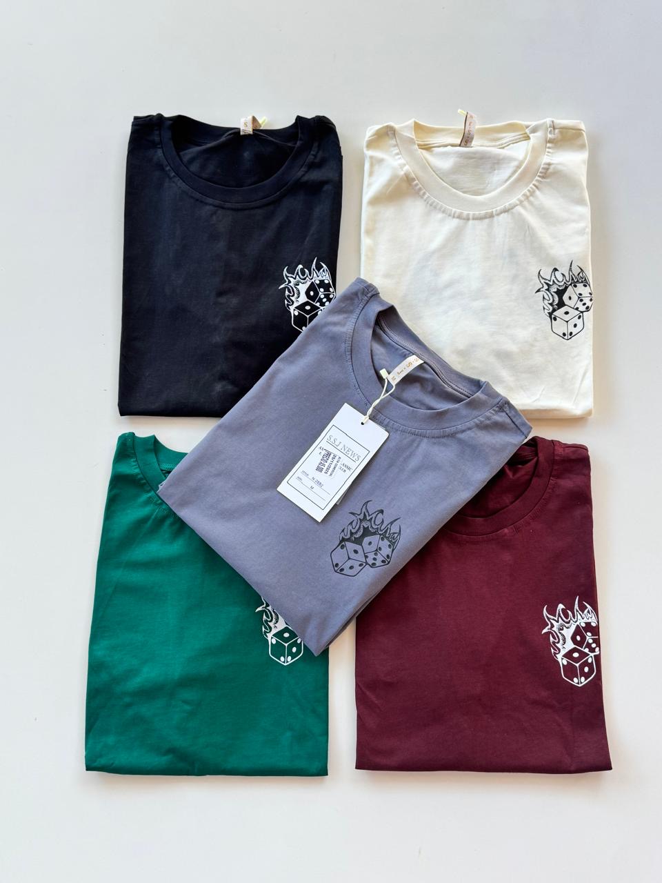 Remera over algodón