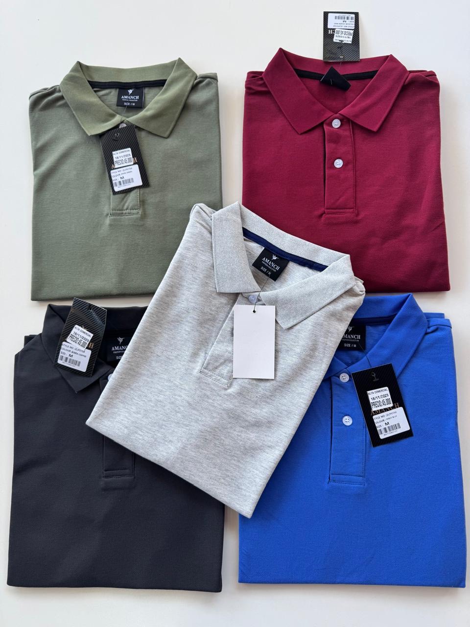 Opción con cuello para caballero P M G GG GGG GGGG