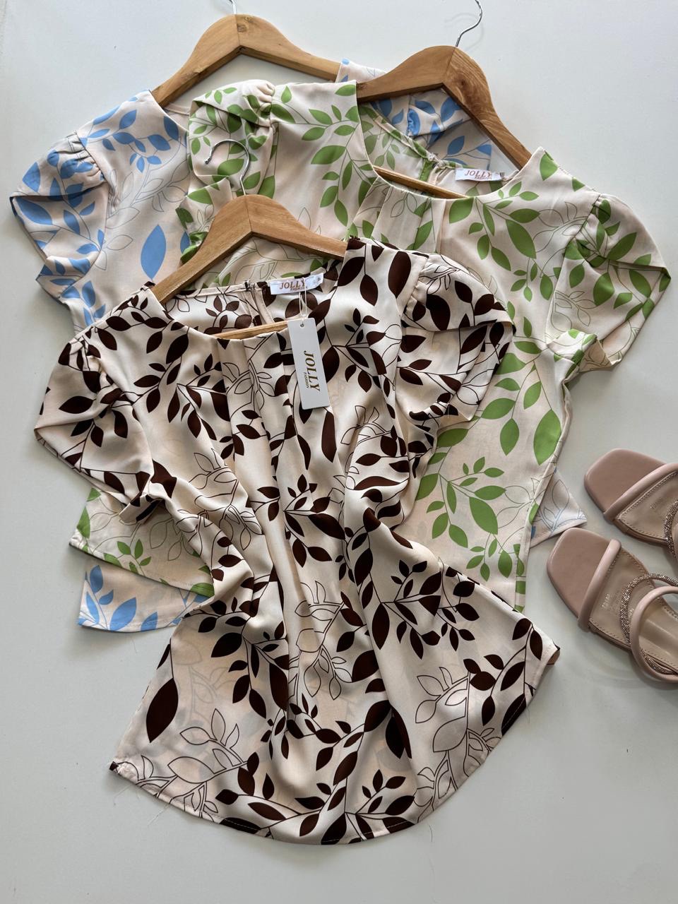 Blusa estampada elegante