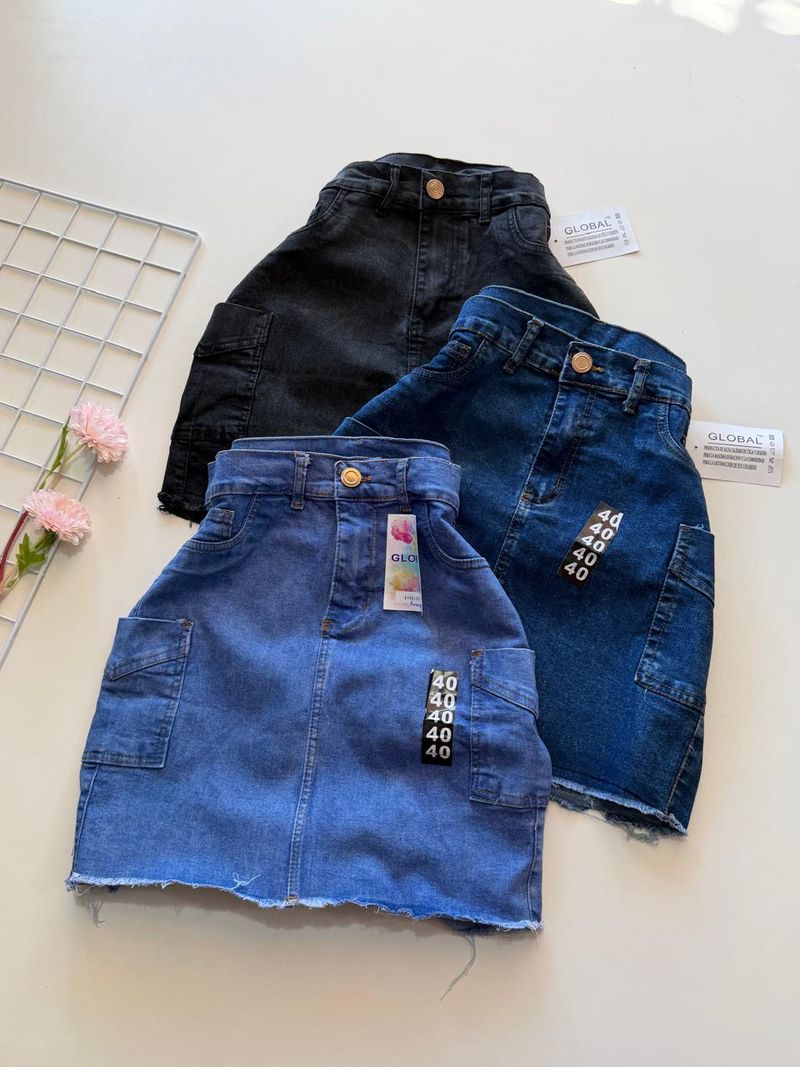 Pollerita elastizada modelo cargo