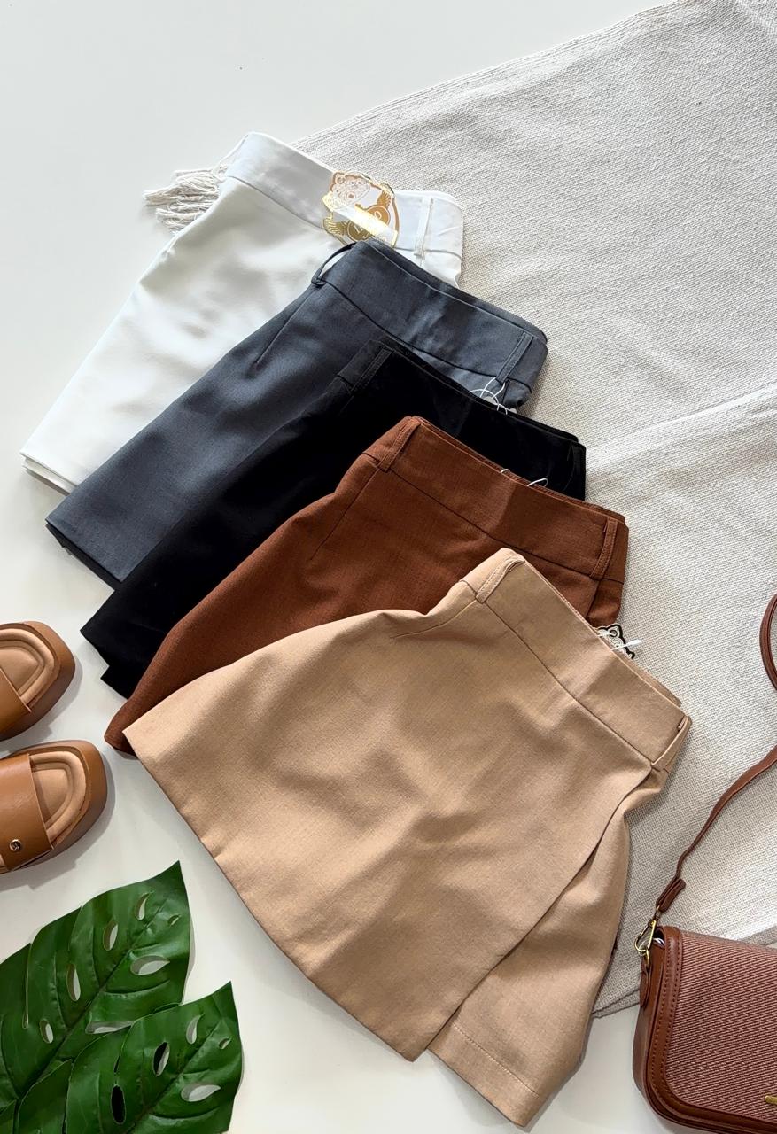 Short pollera sastrero tonos lindos es cómodo y va con todo