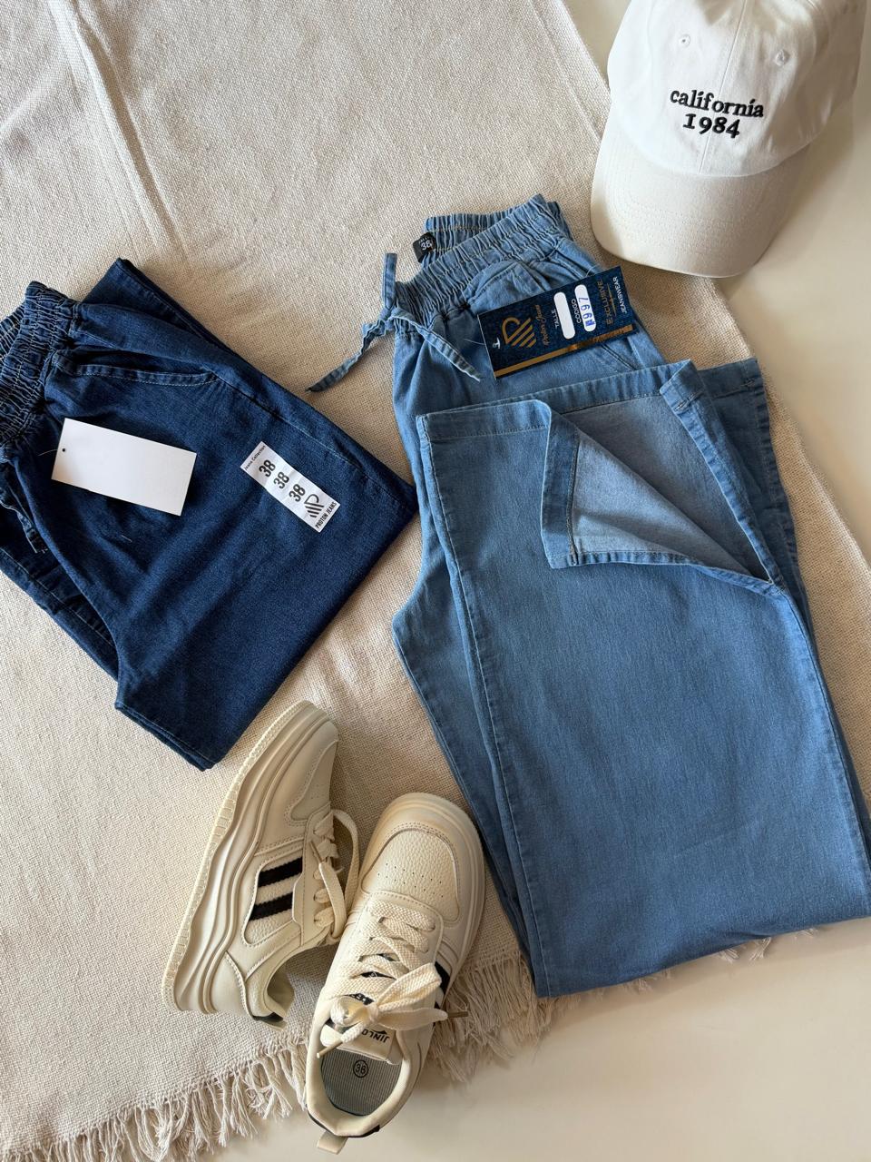 Reposición Jeans tipo palazo suelto