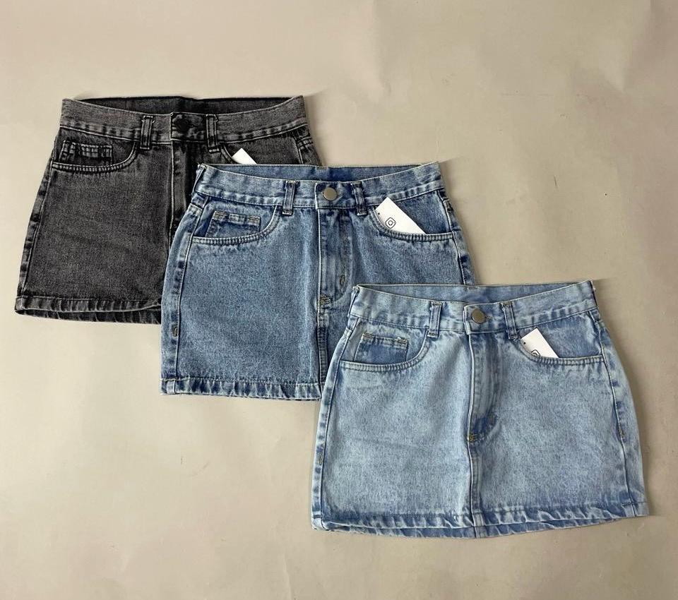 Pollerita tiro bajo tela rígida