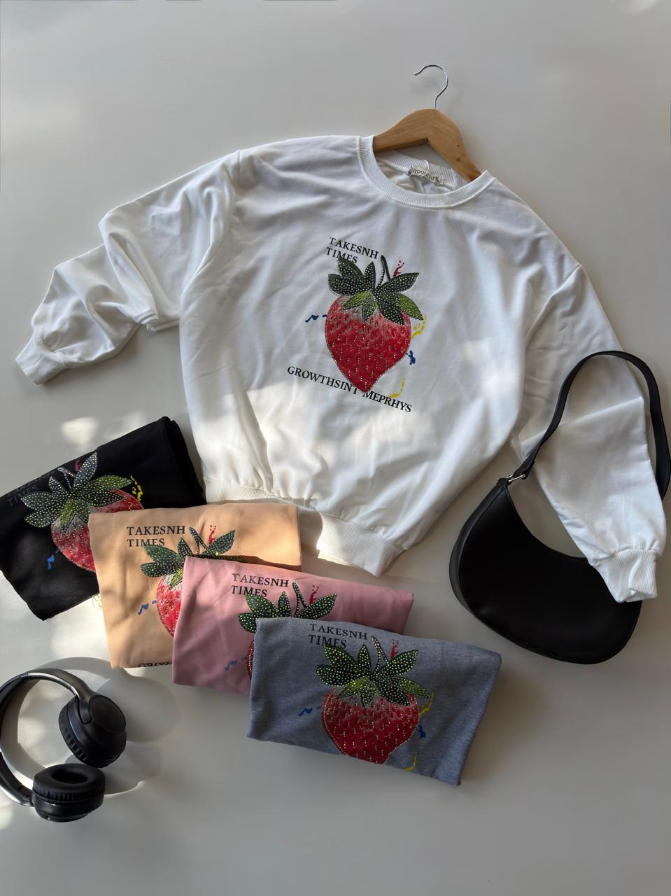 Sweater de Algodón Frutilla - Varios Tonos