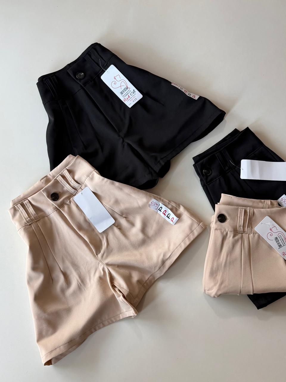Short sastrero de cintura alta P-XL
